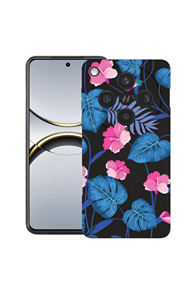 bestcase Husă premium din silicon pentru OPPO Find X8, cu design floral tropi...
