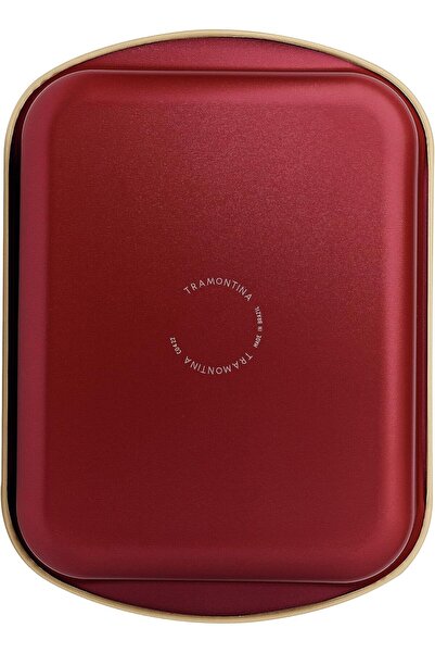 Xess Tramontina Brasil 28cm 3.3L Red Aluminum Deep Roasting Pan