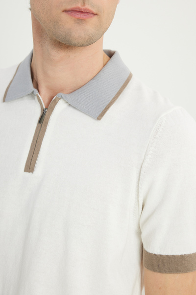 ALTINYILDIZ CLASSICS Men's Mink 100% Cotton Standard Fit Regular Cut Crew Neck Knitwear T-Shirt