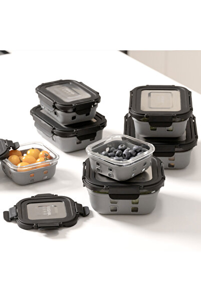 Arshia 7-piece glass storage container set