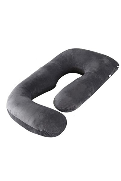 OEM Pernă de sarcină și alăptare în formă de G (neagră) — Husă detașabilă