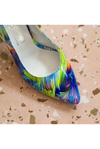 OEM Pantofi Dama Cu Toc Gros Ondine Magic Blue - 37