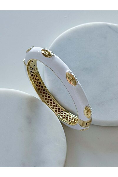 CHARMLUCKY Steel Mineral Eye Bracelet