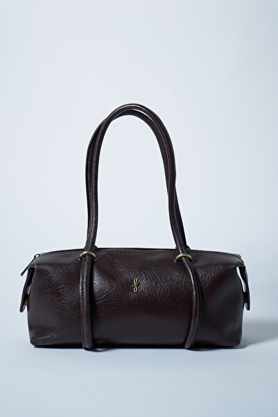 Fahhar Aura Çatlak Efektli Çanta Acı Kahve