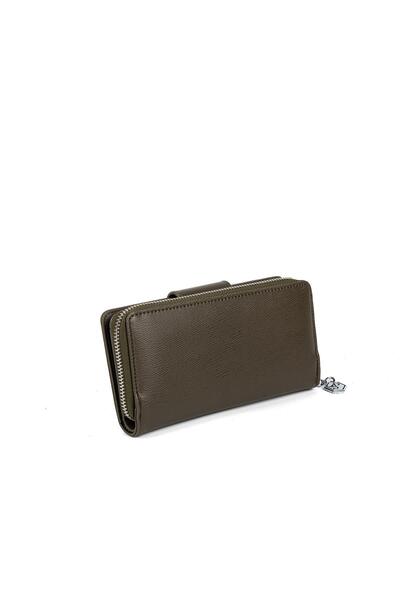 Silver Polo Silver & polo sp928 women's wallet & card holder plain olive
