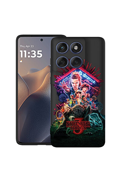 bestcase Carcasă ultra subțire TPU pentru Motorola Moto G86 Power, cu design Stranger Things, 3113067 B 372