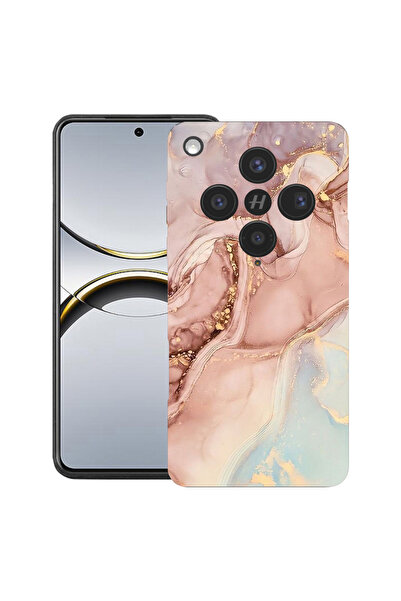 bestcase Husă premium din silicon pentru OPPO Find X8, cu design roz marmorat...