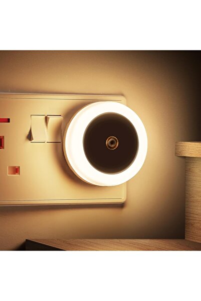 Generic Wall Plug Night Light with Light Sensor, Warm White 3000K, 2-Pack