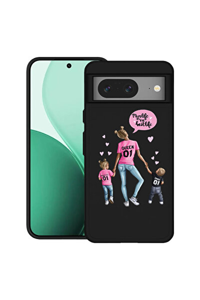 bestcase Θήκη TPU εξαιρετικά λεπτή για Google Pixel 8, cu Design Mom Life Boy...