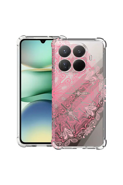 bestcase Carcasă antișoc pentru Xiaomi 15T Pro, cu design din dantelă roz, 21...