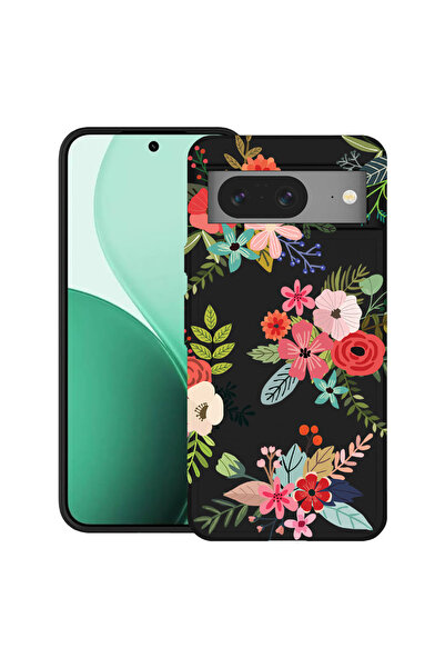 bestcase Carcasă ultrasubțire TPU pentru Google Pixel 8, cu design floral, 21...