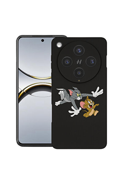 bestcase Husă premium din silicon pentru OPPO Find X8, cu design Tom și Jerry...