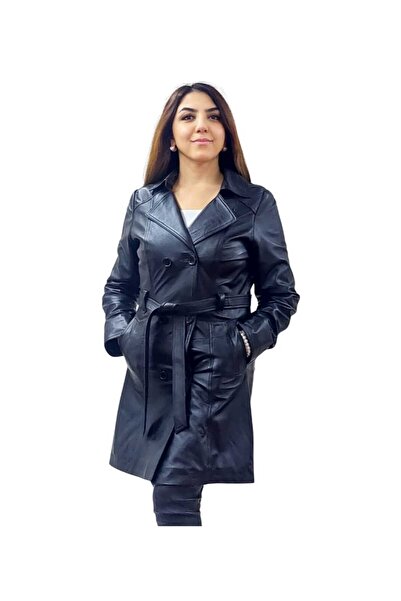 ELİTELEDER Hakiki Deri Trençkot