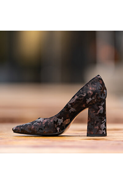 OEM Women's Shoes with Thick Heels Victoria Camouflage Bordeaux - 40