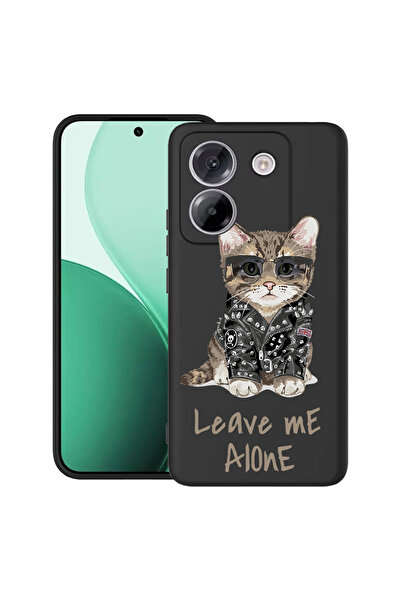 bestcase Carcasă ultra subțire TPU pentru Poco M7 Pro 5G, cu design Leave Me Alone Cat, 2100003 B 1796