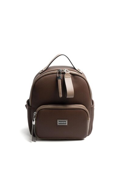 Silver Polo Silver & Polo Brown - Mink Sp1130 Women's Backpack