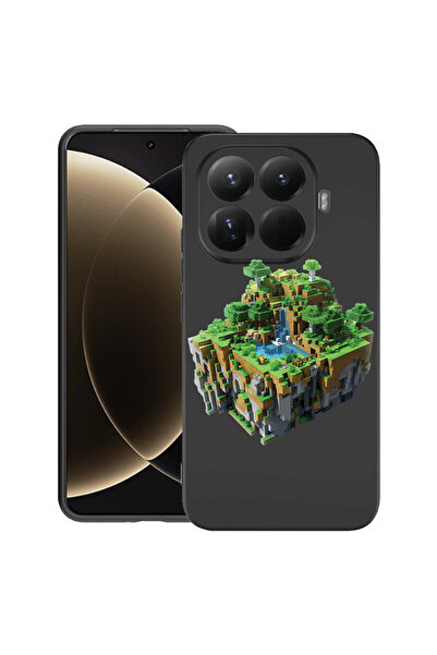 bestcase Husă premium din silicon pentru Xiaomi 15T Pro, cu design Minecraft World, 3100018 PB 1681