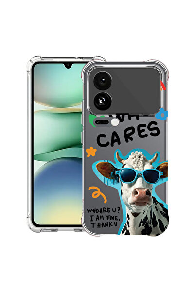 bestcase Husă antișoc pentru Xiaomi 17 Pro, cu design Cool Cow - Who Cares?, ...