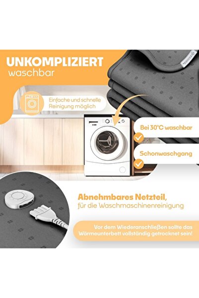 KESSER KESSER® electric sheet with remote control and automatic shut-off 140/160 gray