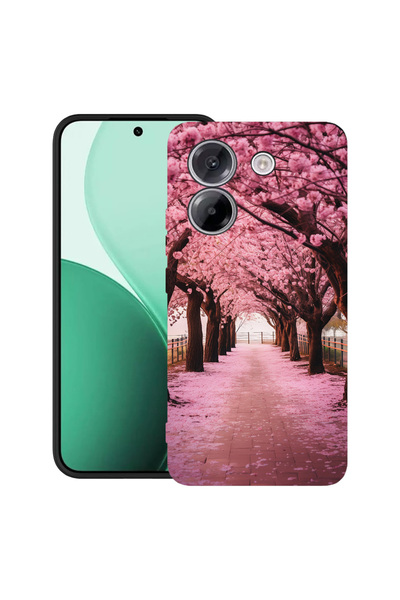 bestcase Carcasă ultra subțire TPU pentru Poco M7 Pro 5G, cu design cu flori de cireș, 2100003 B 1379