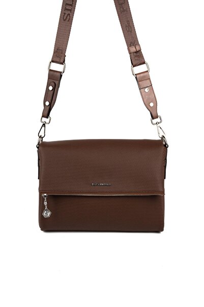 Silver Polo SP963 Kadın Çapraz Çanta Petek Kahve