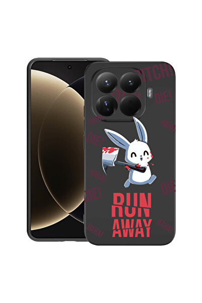 bestcase Husă premium din silicon pentru Xiaomi 15T Pro, cu design Run away!, 3100018 PB 1463