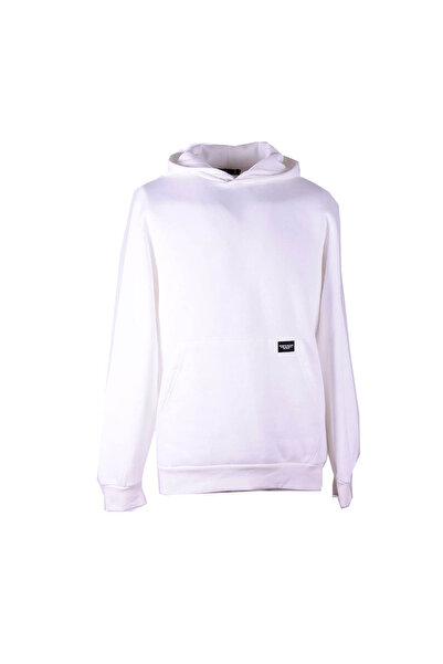 trender Hooded Kanguru Cep 3 İplik Ş Fleece-Lined Ecru Men's Sweatshirt 5281