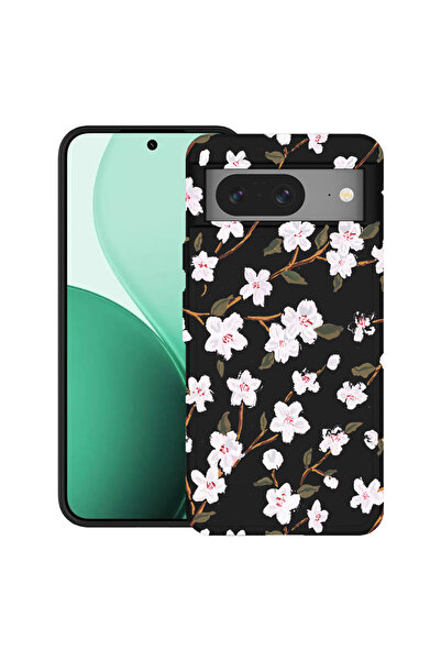 bestcase Carcasă ultra subțire TPU pentru Google Pixel 8, cu design floare de...