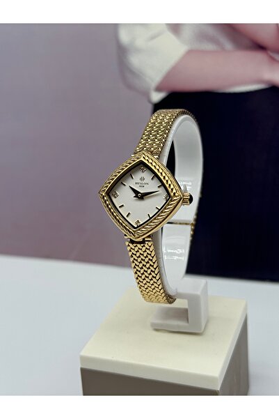 Hislon Gold Straw Women's Wristwatch 3 Atm Waterproof