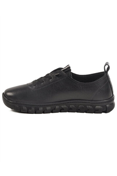 Voyager 9050K Women's Black Leather (36-41) Casual Shoes