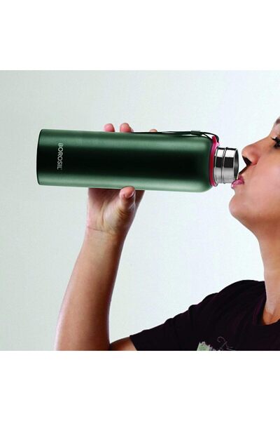 Xess Trek Vacuum Insulated Copper-Coated Water Bottle, Green, 850 ml (BT850GRN101)