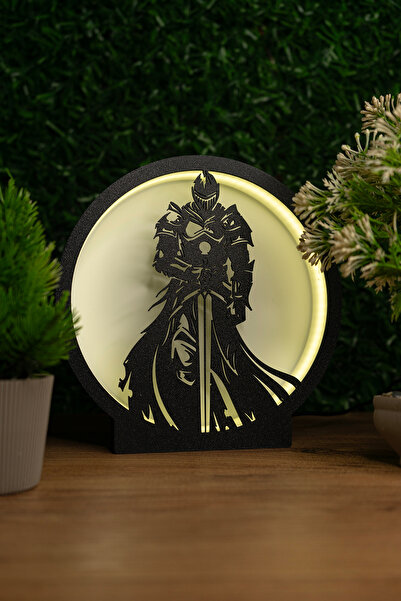 Makerpax Şovalye Temalı Lightbox – USB Led Işıklı Masa Lambası | LED Gece Lambası | Gaming Dekor
