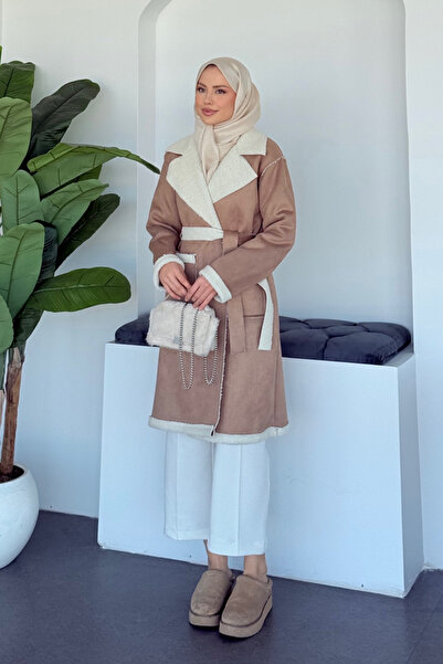 Şulemoda Giyim Fenomen Suede Coat Mink