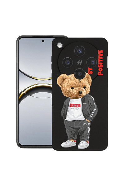 bestcase Husă premium din silicon pentru OPPO Find X8, cu design Stay Positiv...