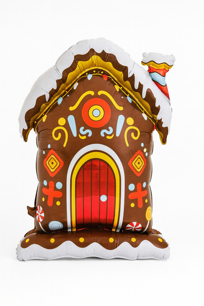 Behind party store بالون فويل على شكل منزل من الشوكولاتة لعيد الميلاد - 100x7...