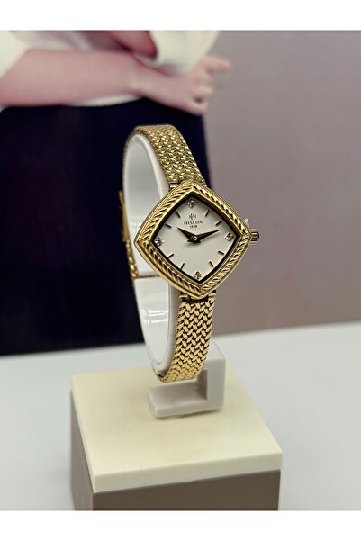 Hislon Gold Straw Women's Wristwatch 3 Atm Waterproof