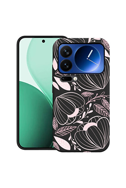 bestcase Carcasă ultra subțire TPU pentru Xiaomi 17 Pro, cu design floral roz...