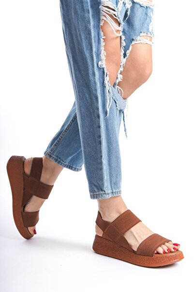 Redoxy Women's Orthopedic and Thick Sole Double Banded Elastic Daily Sandals