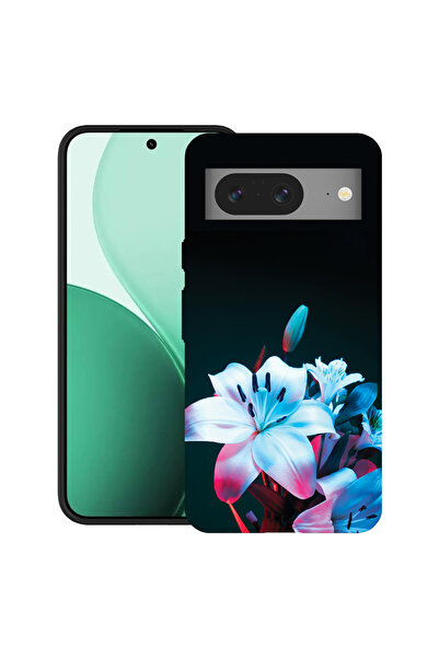 bestcase Carcasă ultrasubțire TPU pentru Google Pixel 8, cu design Orhidee, 2...