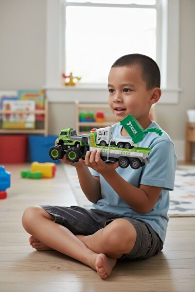tmtoysandmore 4x4 Metal Tır Çöp Arabası Kurtarıcı Trafik Çekici Oyuncak 26,5 Cm