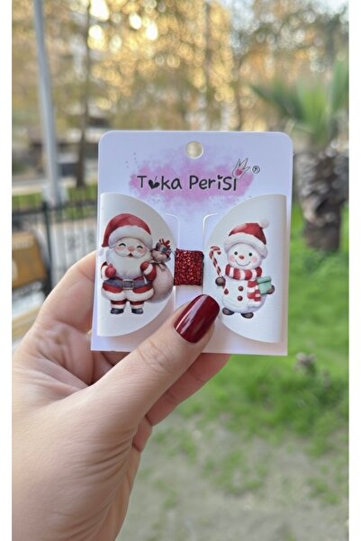 Toka Perisi Cataramă de Anul Nou, de Revelion, cu fundă din piele Wegan, cu c...