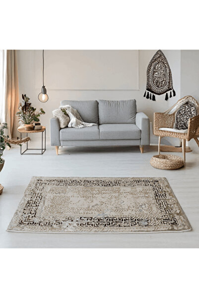 Brava Casa Aegean Sand Carpet, Living Room/Bedroom, Grey, Cream, Beige, Underfloor Heating, Short Pile 8