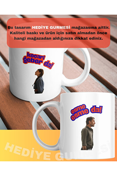 Hediye Gurmesi Taşacak Bu Deniz Dizisi Koçari Esme Replik Baskılı Porselen Ku...