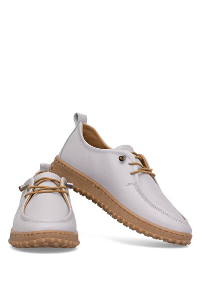 Ayakkabı Fuarı Elit Asscl100 Women's Genuine Leather Casual Shoes Gray