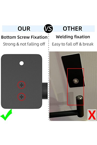 Generic Bathroom Towel Bar, 24 Inch Wall-Mounted Heavy Duty Matte Black