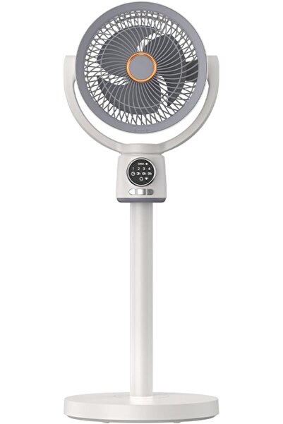 EACAM مروحة أرضية لتدوير الهواء مع إضاءة ليلية، 5 سرعات، مؤقت وجهاز تحكم عن بعد