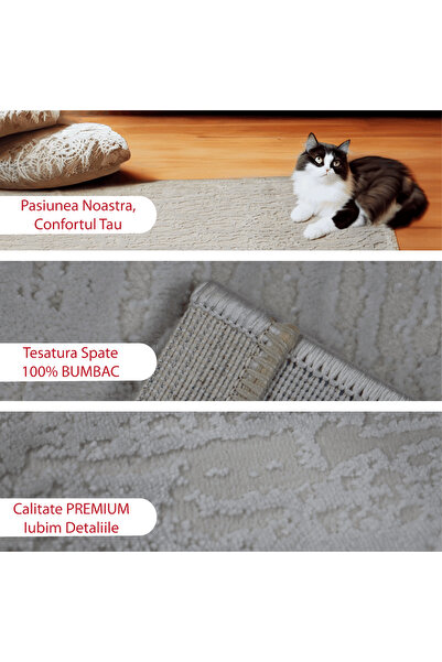 Brava Casa Ivory Serenity Carpet, Living Room/Bedroom, Ivory White, Underfloor Heating, Short Pile 11 m