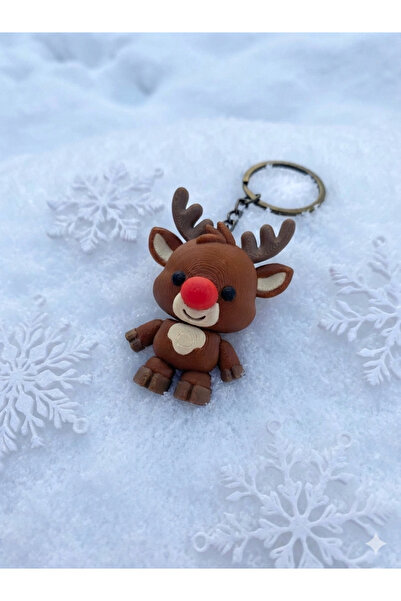 Figuva Deer Figured Keychain Bag Charm Special for New Year