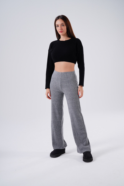 HOFY 1593 Yumoş Knitwear Ribbed Knit Trousers