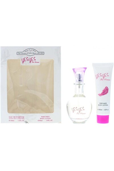 DESİGNER Yes Yes Loțiune de corp pentru femei 90 ml și Parfum 100 ml Set cadou
